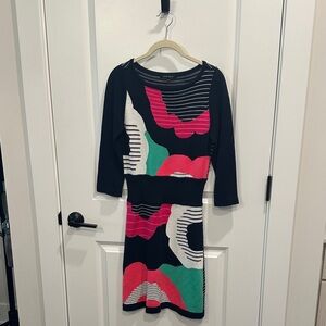 Multicolor Long Sleeve Dress